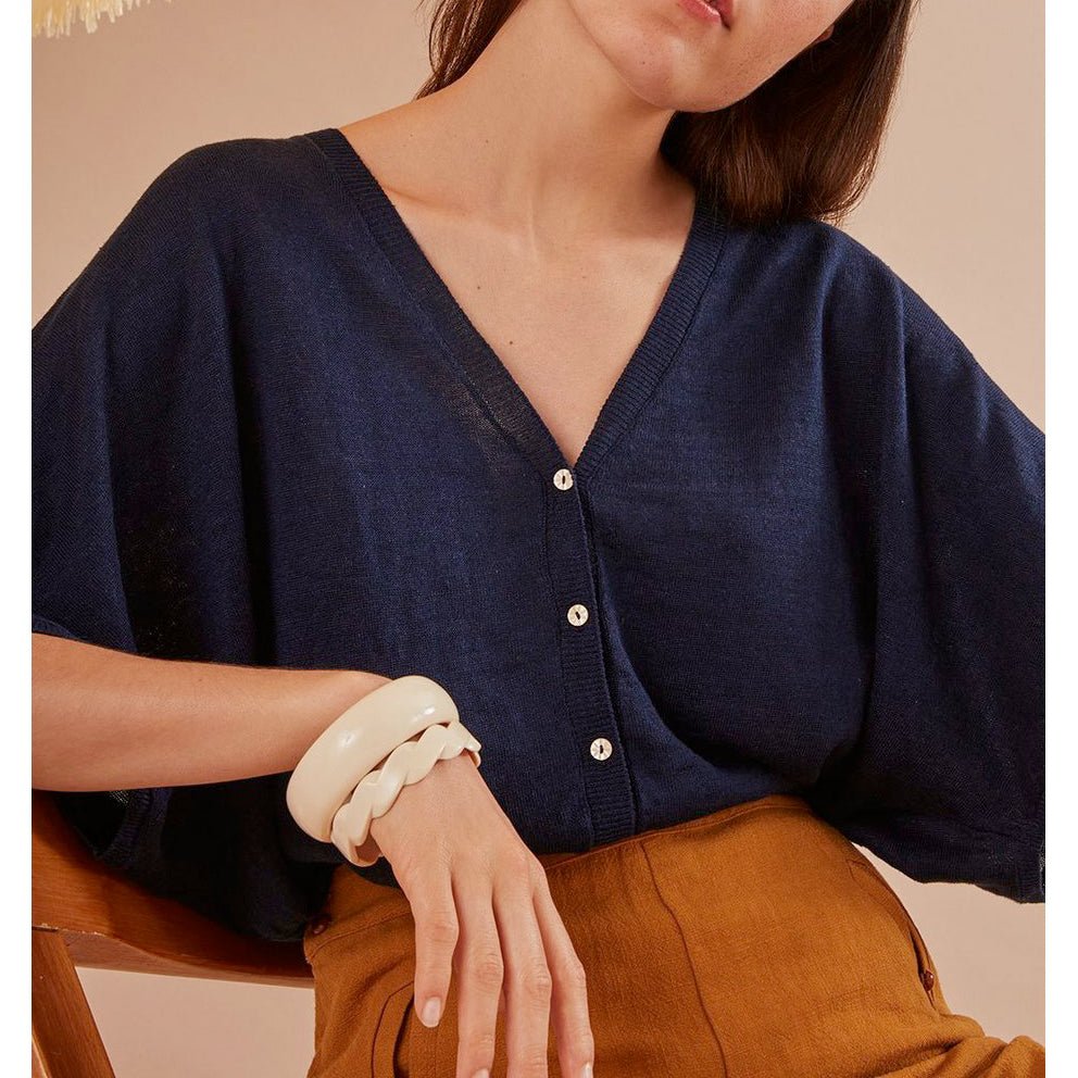 Gilet Boudy - Indigo - Des Petits Hauts - The Bradery