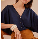 Cárdigan boudy - Indigo - Des Petits Hauts - The Bradery