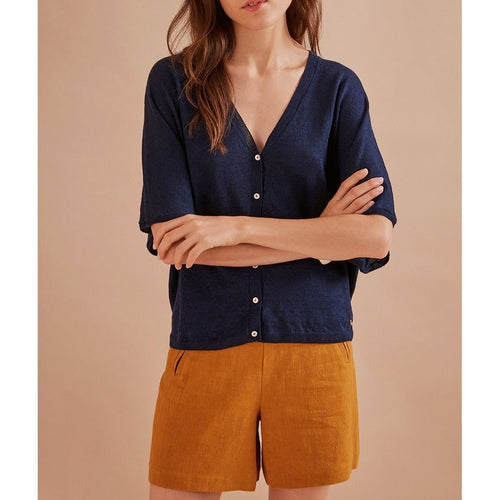 Cárdigan boudy - Indigo - Des Petits Hauts - The Bradery