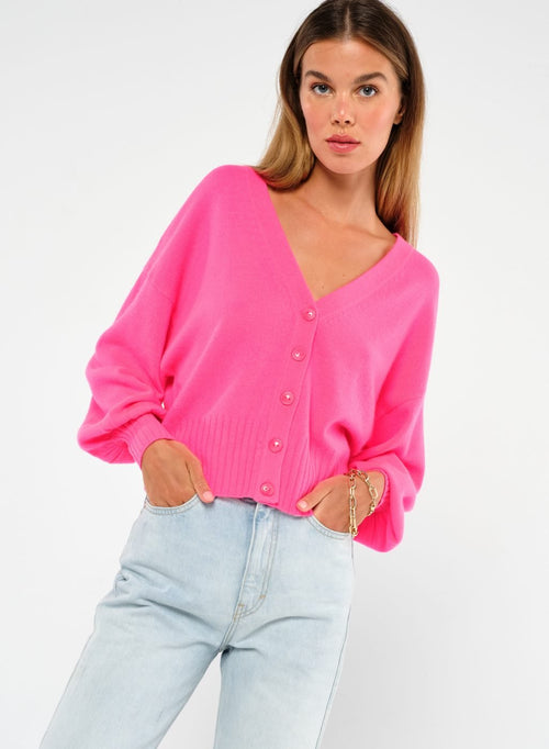Chaleco Eugenie - Rosa Fluo - Absolut Cashmere - The Bradery