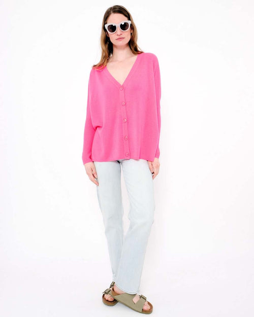 Chaleco Poncho Alison - Rosa Fluo - Absolut Cashmere - The Bradery