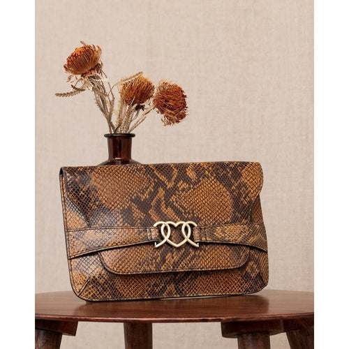 Clutch Nastasia grande - Serpiente de bronce - FEEKA - The Bradery