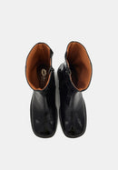 Harriet - Cuir Brillant Noir - Bons Baisers - The Bradery