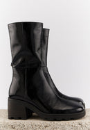 Harriet - Cuir Brillant Noir - Bons Baisers - The Bradery