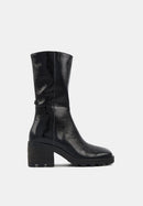 Harriet - Cuir Brillant Noir - Bons Baisers - The Bradery