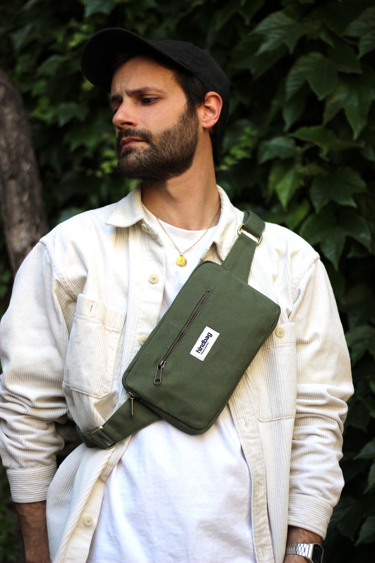 Harry midjeväska oliv Hindbag2
