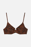 Boy Landscape Bikini Top - Caramel