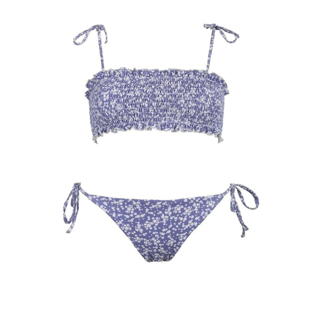 Top de bikini bandeau Milos - Azul - Robin Collection -La Bradery