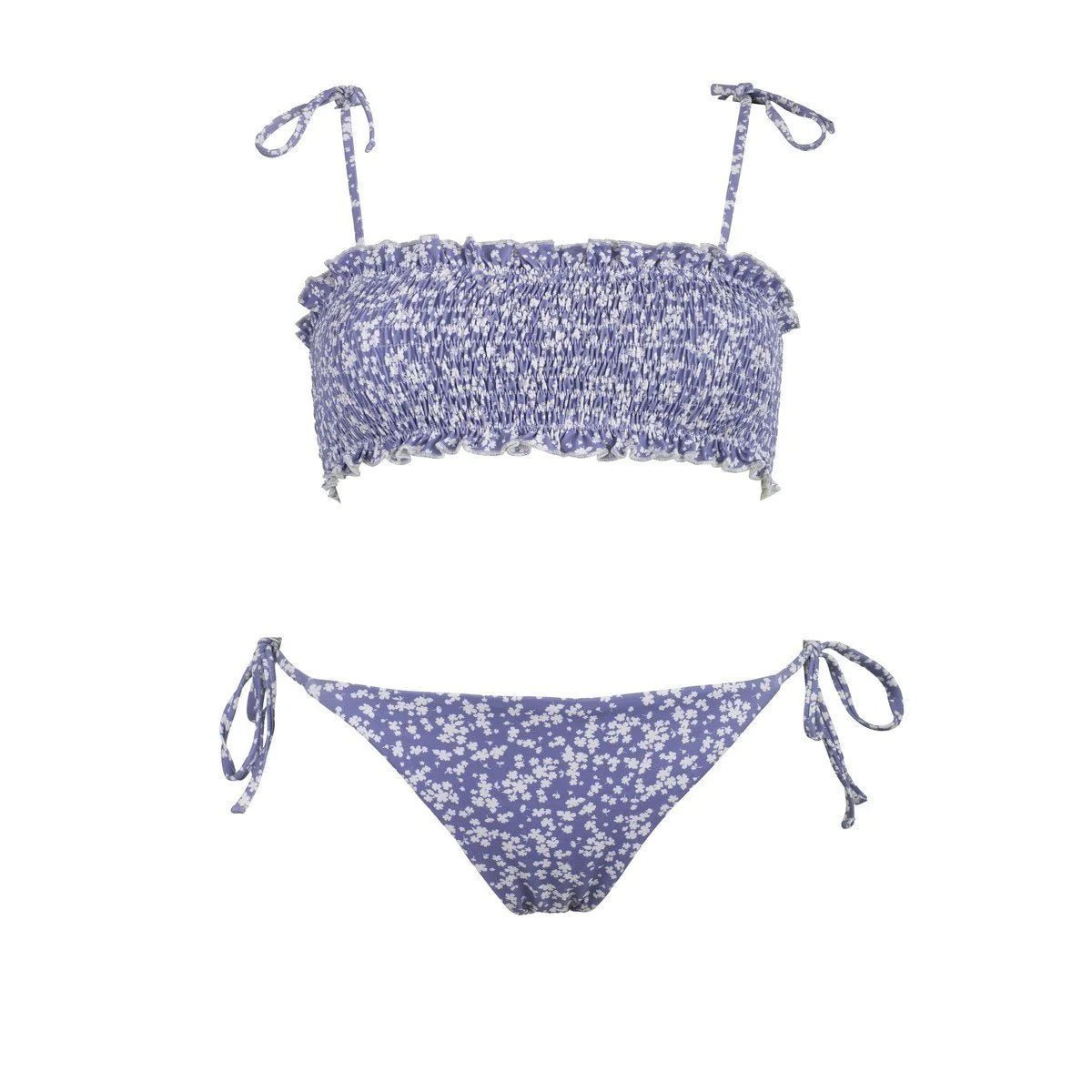 Top de bikini bandeau Milos - Azul - Robin Collection -La Bradery