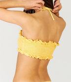 Haut De Maillot Bandeau Limoncello - Jaune - Robin Collection - The Bradery