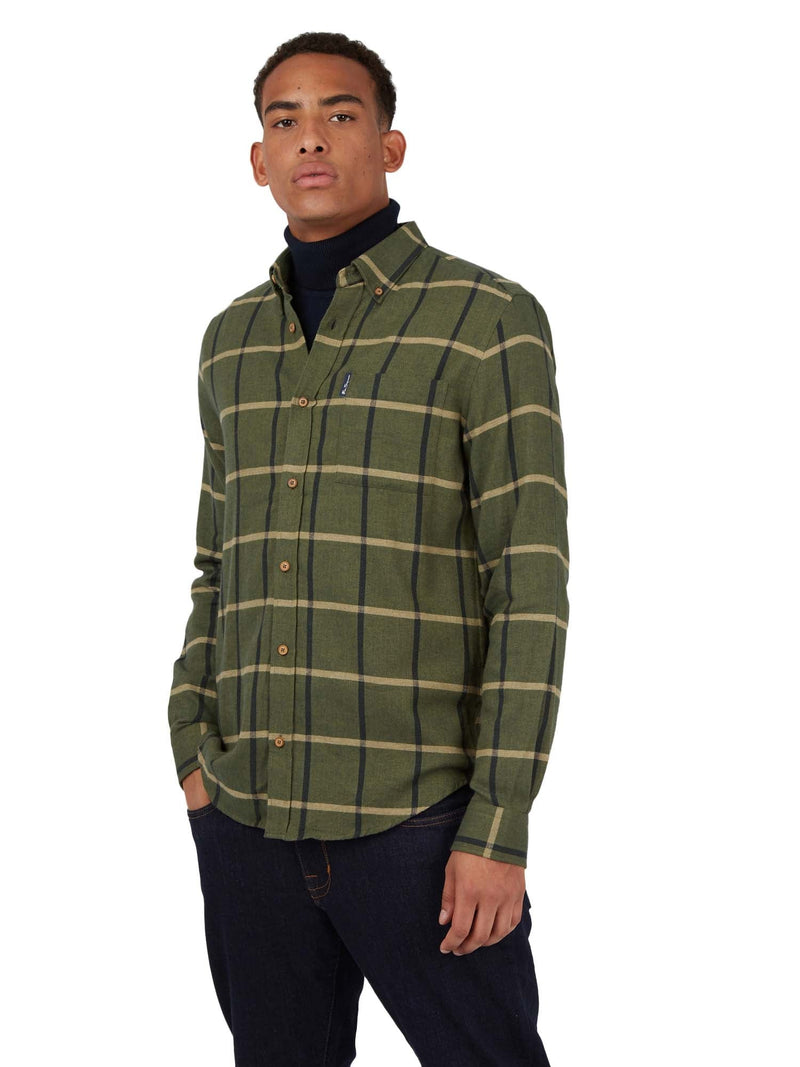 Herringbone Oversized Check Casual Shirt Casual Shirts Ben Sherman