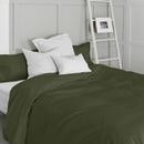 Housse De Couette Basique - Vert Olive HOUSSES DE COUETTE BLANC