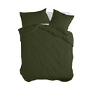 Housse De Couette Basique - Vert Olive HOUSSES DE COUETTE BLANC