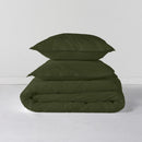 Housse De Couette Basique - Vert Olive HOUSSES DE COUETTE BLANC