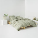 Linen Duvet Cover - Sage - MOST - The Bradery