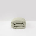 Washed Cotton Percale Duvet Cover - Sage - MOST - The Bradery