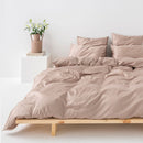 Satin Cotton Duvet Cover - Clay - MOST - The Bradery