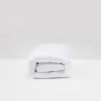 Housse De Couette En Satin Coton - Blanc - MOST - The Bradery
