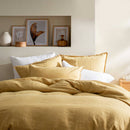 Reve De Lin Duvet Cover - Caramel - Cherry White - The Bradery