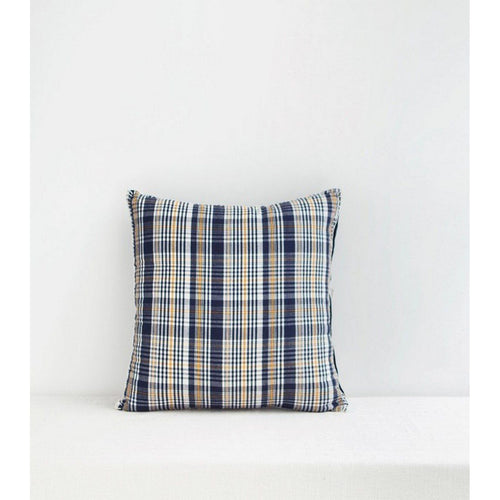 Housse De Coussin Amina - Bleu Indigo - Jamini - The Bradery