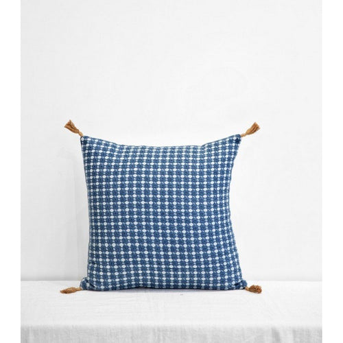 Housse De Coussin Ashima - Bleu Canard - Jamini - The Bradery