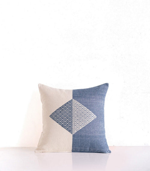 Housse De Coussin Mishti - Bleu - Jamini - The Bradery