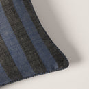 Housse De Coussin Tanguy - Indigo Et Noir - Madura - The Bradery