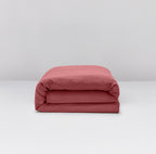 Housse De Couette - En Gaze De Coton - Rose Brique