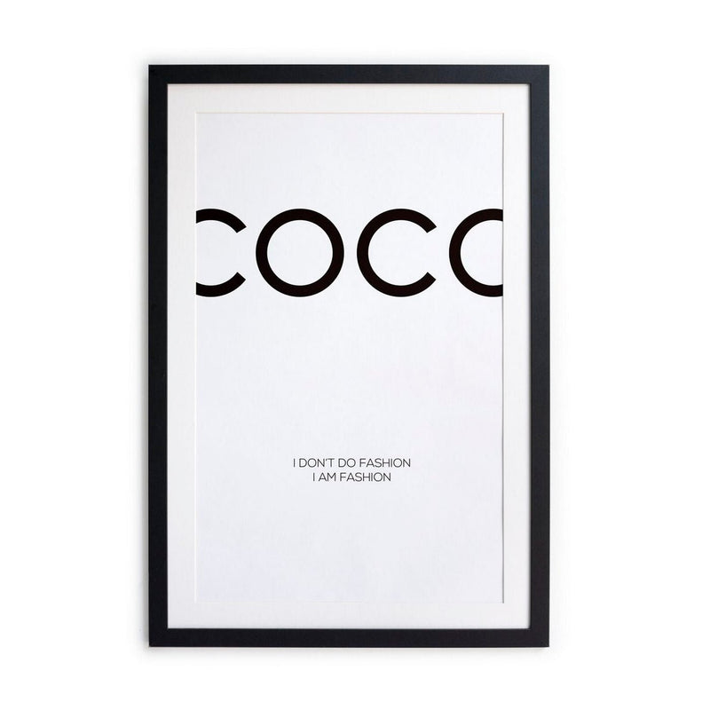 Image Encadrée Cadre Noir - Coco - Really Nice Things - The Bradery