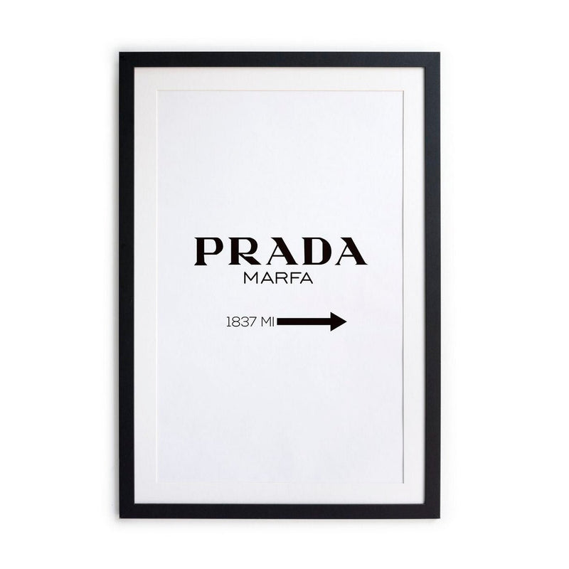 Image Encadrée Cadre Noir - Prada - Really Nice Things - The Bradery