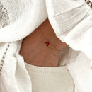 Bracelet Louka - Acier Rouge