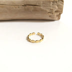 Bague "Auda" acier instants-plaisirs 