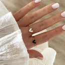Louka Ring - White Steel