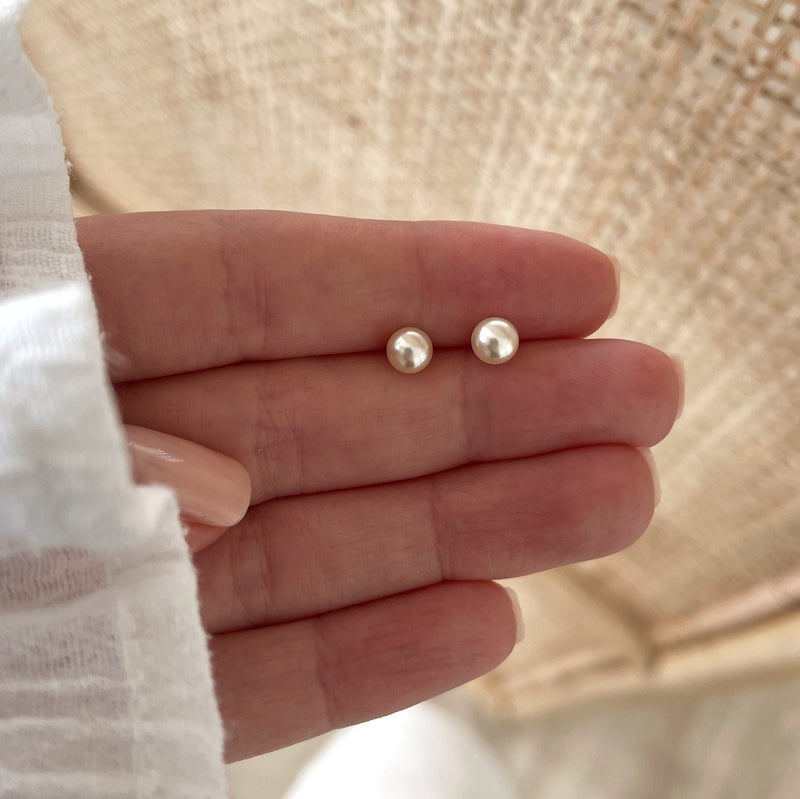 Boucles D'Oreilles Perles - Nacre