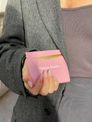 Pink card case