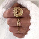 Bague "Sana" acier instants-plaisirs 