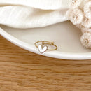 Louka Ring - White Steel
