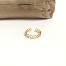 Bague "Sana" acier instants-plaisirs 