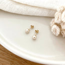 Boucles D'Oreilles Perles - Nacre