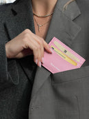 Pink card case