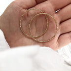 Instants-plaisirs gold-plated “Jainiss” hoop earrings 
