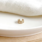 Bague d'oreille "Lago" plaqué or-instants-plaisirs-Instants Plaisirs • Bijoux