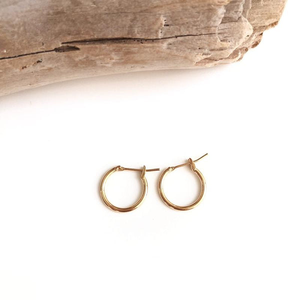 Instants-plaisirs gold-plated “Jana” hoop earrings 
