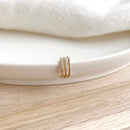 Bague d'oreille "Lago" plaqué or-instants-plaisirs-Instants Plaisirs • Bijoux