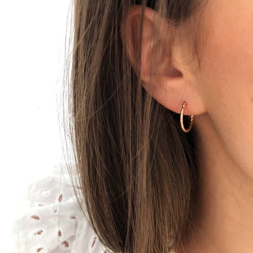 Créoles "Jain" plaqué or instants-plaisirs 