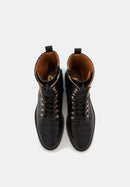 Janis - Cuir façon Croco Noir - Bons Baisers - The Bradery