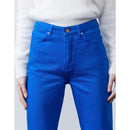 Jean Highwaist Cropped Milo Color - Cobalt Blue - Reiko - The Bradery