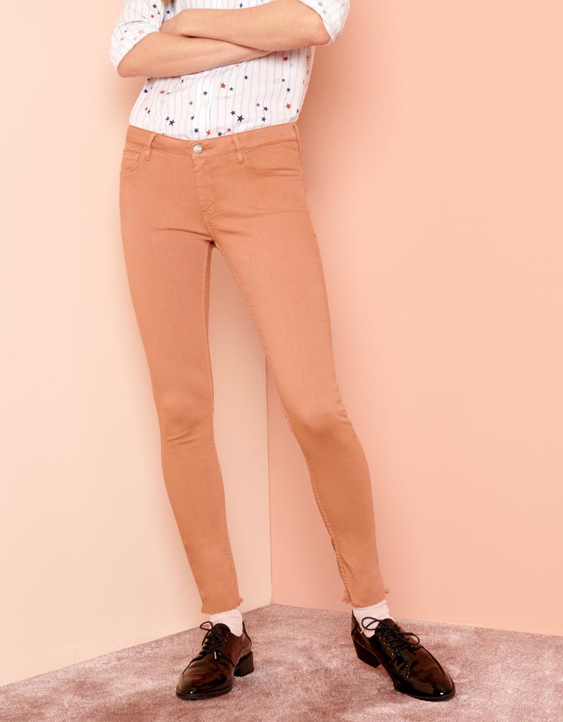 Jean Lily Color - Salmon - Reiko - The Bradery