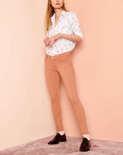 Jean Lily Color - Salmon - Reiko - The Bradery