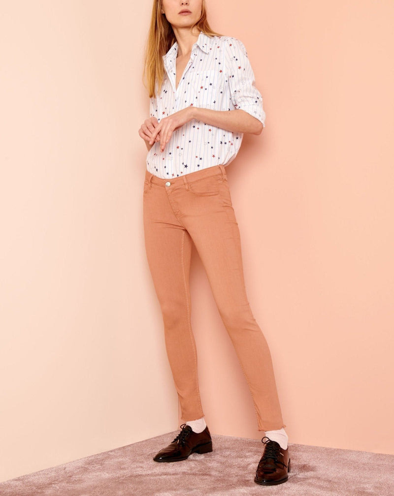 Jean Lily Color - Salmon - Reiko - The Bradery